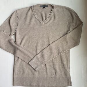⭐️John Varvatos Linen Blend  V-Neck Sweater